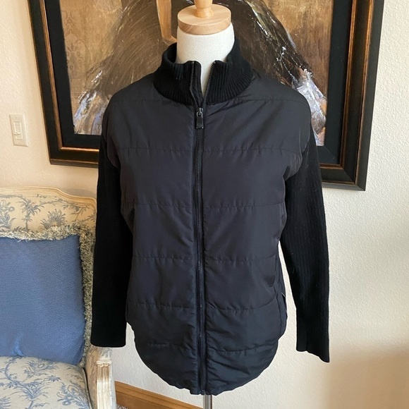 Hart Schaffner Marx Wool Mix Coat Size L Black - Picture 1 of 5